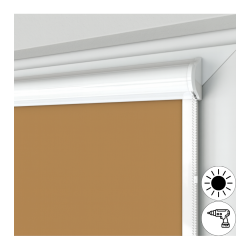 Roleta w kasecie przestrzennej z tkaniną zaciemniającą
