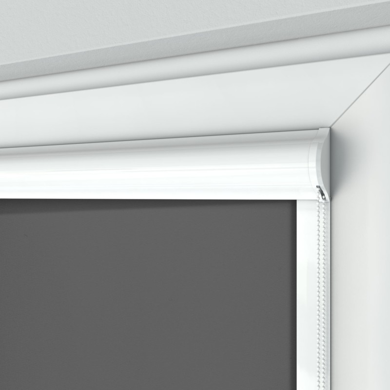 Roleta Standard w kasecie płaskiej grafitowa na wymiar