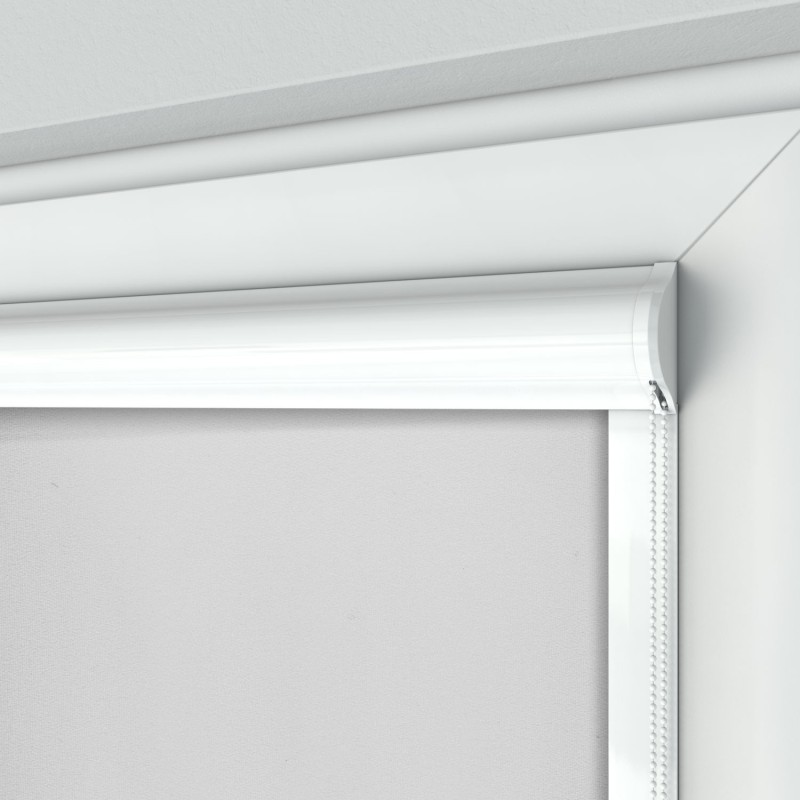 Roleta Standard w kasecie płaskiej szara na wymiar