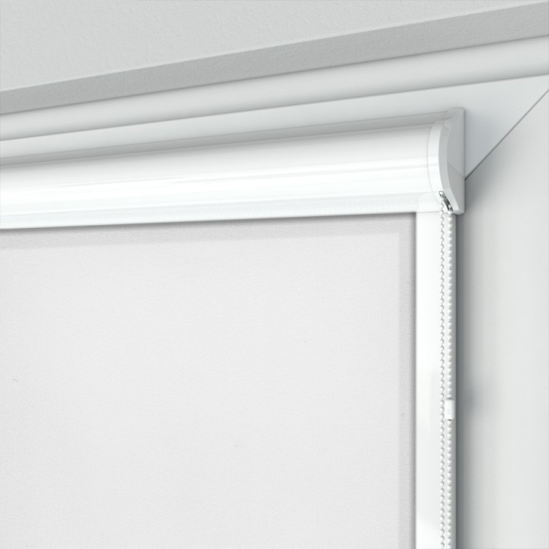 Roleta w kasecie przestrzennej z tkaniną standard