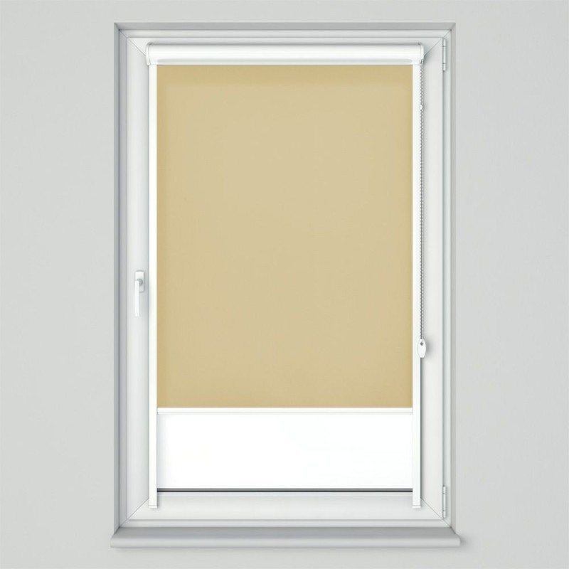 Roleta w kasecie przestrzennej z tkaniną standard beżowa