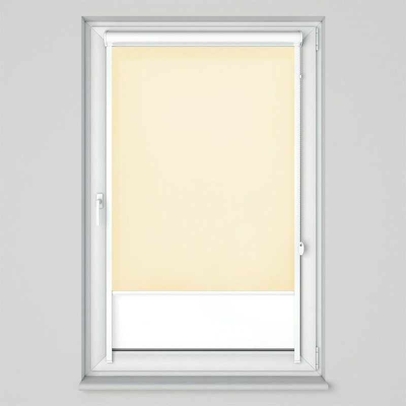 Roleta w kasecie przestrzennej z tkaniną standard krem
