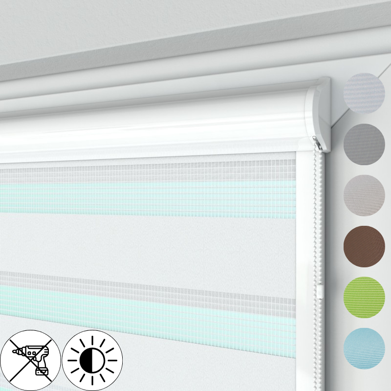 Roleta Dzień i Noc w kasecie przestrzennej na wymiar