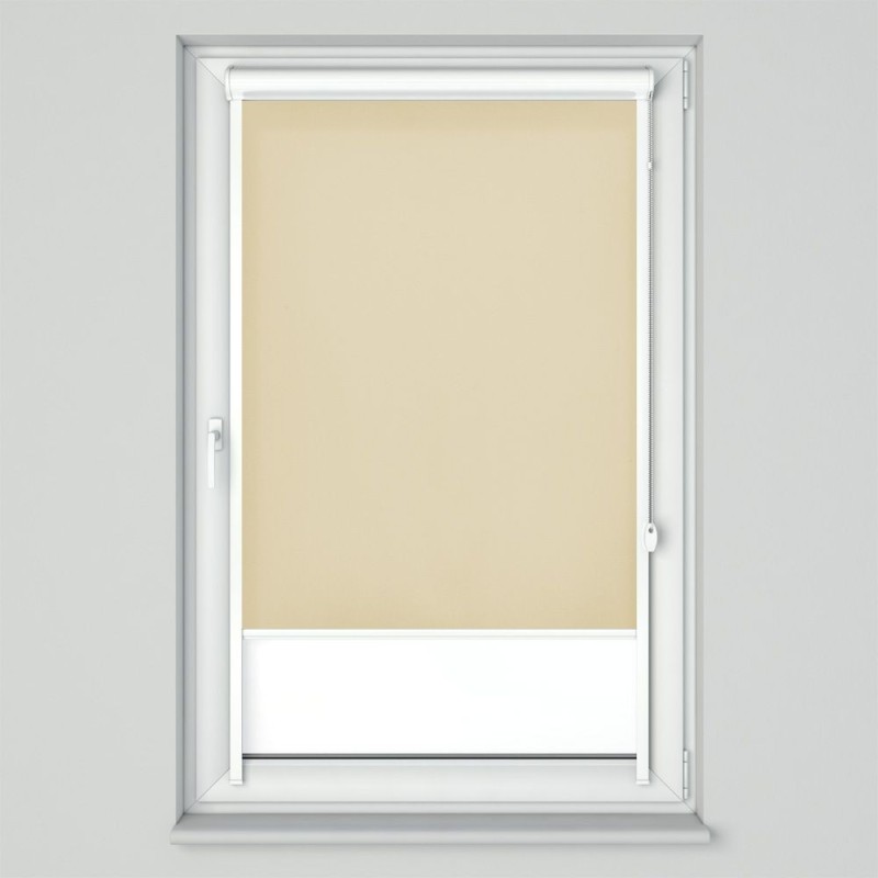 Roleta w kasecie przestrzennej z tkaniną standard jasny beż
