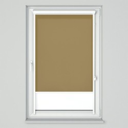 Roleta w kasecie przestrzennej z tkaniną standard mleczna czekolada