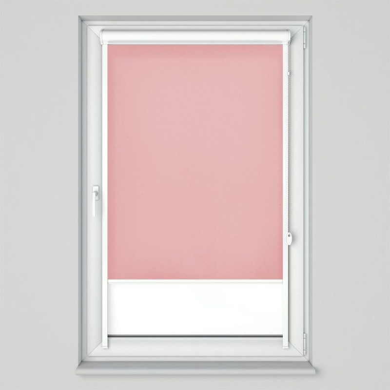 Roleta w kasecie przestrzennej z tkaniną standard jasny róż