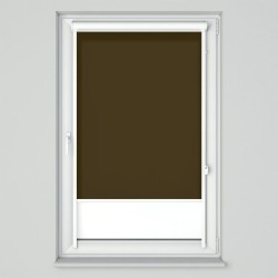 Roleta w kasecie przestrzennej z tkaniną standard gorzka czekolada