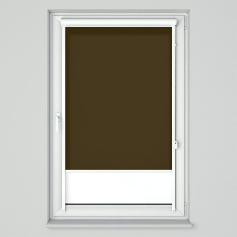 Roleta w kasecie przestrzennej z tkaniną standard gorzka czekolada