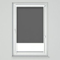 Roleta w kasecie przestrzennej z tkaniną standard grafitowa