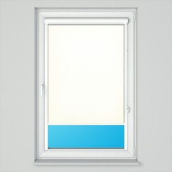 Roleta w kasecie płaskiej z tkaniną zaciemniającą kremowa