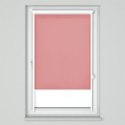 Roleta w kasecie przestrzennej z tkaniną standard różowa
