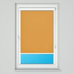 Roleta w kasecie płaskiej z tkaniną zaciemniającą pomarańczowa