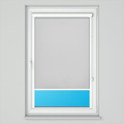 Roleta w kasecie płaskiej z tkaniną zaciemniającą szara