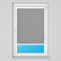 Roleta w kasecie płaskiej z tkaniną zaciemniającą grafitowa