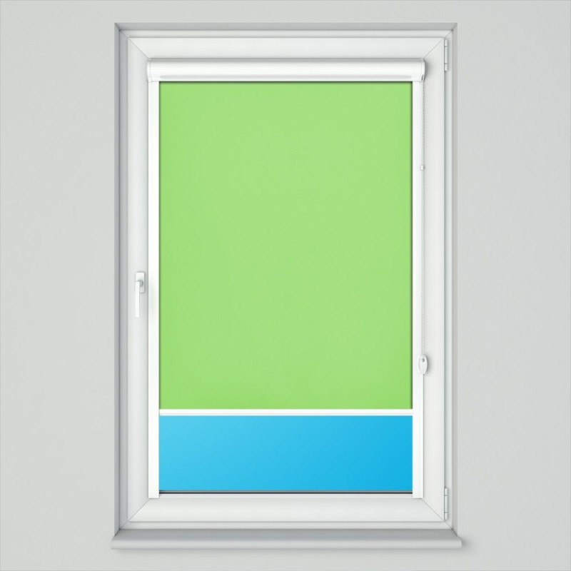 Roleta w kasecie płaskiej z tkaniną zaciemniającą Thermo limonka