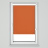 Roleta w kasecie przestrzennej z prowadnicami U z tkaniną zaciemniającą ceglasta