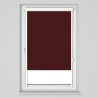 Roleta w kasecie przestrzennej z prowadnicami U z tkaniną zaciemniającą wiśniowa
