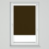 Roleta w kasecie przestrzennej z prowadnicami U z tkaniną zaciemniającą gorzka czekolada