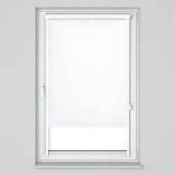 Roleta w kasecie przestrzennej z tkaniną zaciemniającą Thermo biała