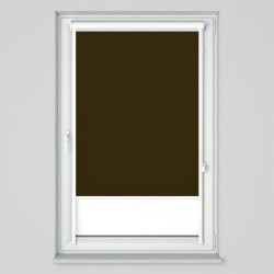 Roleta w kasecie przestrzennej z tkaniną zaciemniającą Thermo gorzka czekolada
