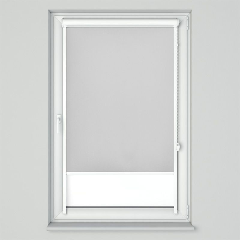 Roleta w kasecie przestrzennej z tkaniną zaciemniającą Thermo szara