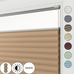 Rolety harmonijkowe Roleta plisowana Albedo Duo Transparent