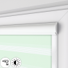 Roleta dzień noc w kasecie płaskiej z prowadnicami, Miętowa, na wymiar