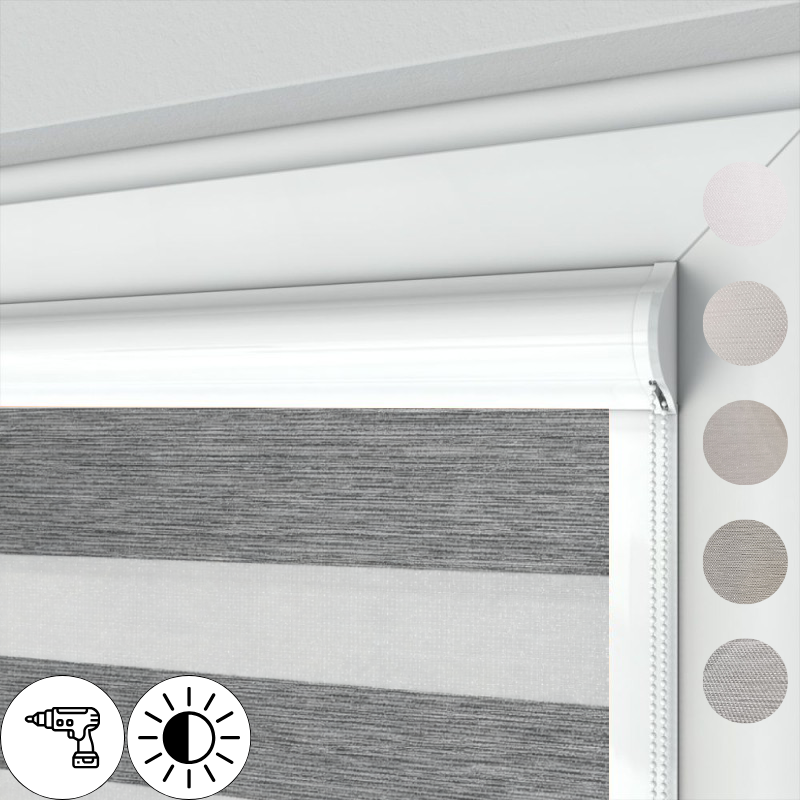 Roleta płaska ANTIQUE Melange dzień‑noc – elegancja i przytulne wnętrze