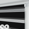 Roleta Mini Dzień i Noc, Czarna, Na wymiar, Bezinwazyjna