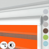 Roleta dzień noc w kasecie płaskiej z prowadnicami