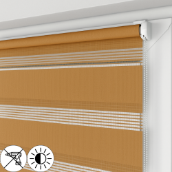 Karmelowa Roleta Mini Dzień i Noc, Karmelowa, Na wymiar, Bezinwazyjna