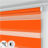 Roleta Mini Dzień i Noc, Pomarańczowa, Na wymiar, Bezinwazyjna pomarańczowa