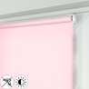 Roleta MINI z jasnoróżową tkaniną rozpraszającą światło