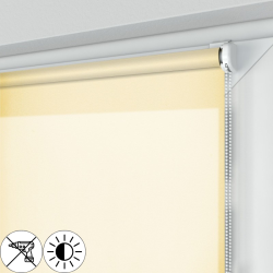 Bezinwazyjna roleta MINI z kremową tkaniną rozpraszającą światło