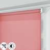 Roleta MINI z różową tkaniną rozpraszającą światło