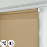 Roleta MINI z tkaniną w kolorze cappucino rozpraszającą światło