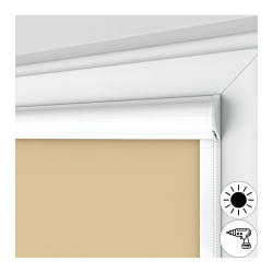 Roleta w kasecie płaskiej z tkaniną zaciemniającą