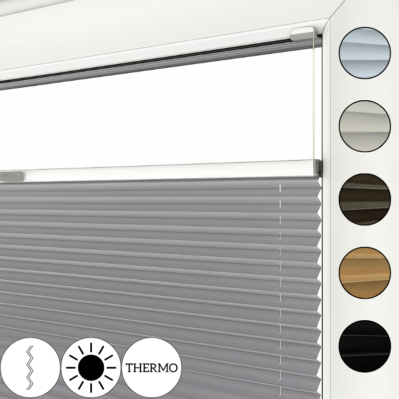 Roleta plisowana zaciemniająca Blackout Pearl – na wymiar