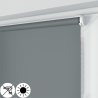 Roleta MINI z szarą tkaniną zaciemniającą