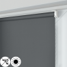 Roleta MINI z grafitową tkaniną zaciemniającą