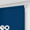 Roleta MINI z granatową tkaniną zaciemniającą
