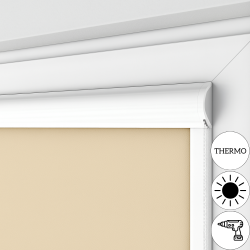 Roleta w kasecie płaskiej z tkaniną zaciemniającą Thermo