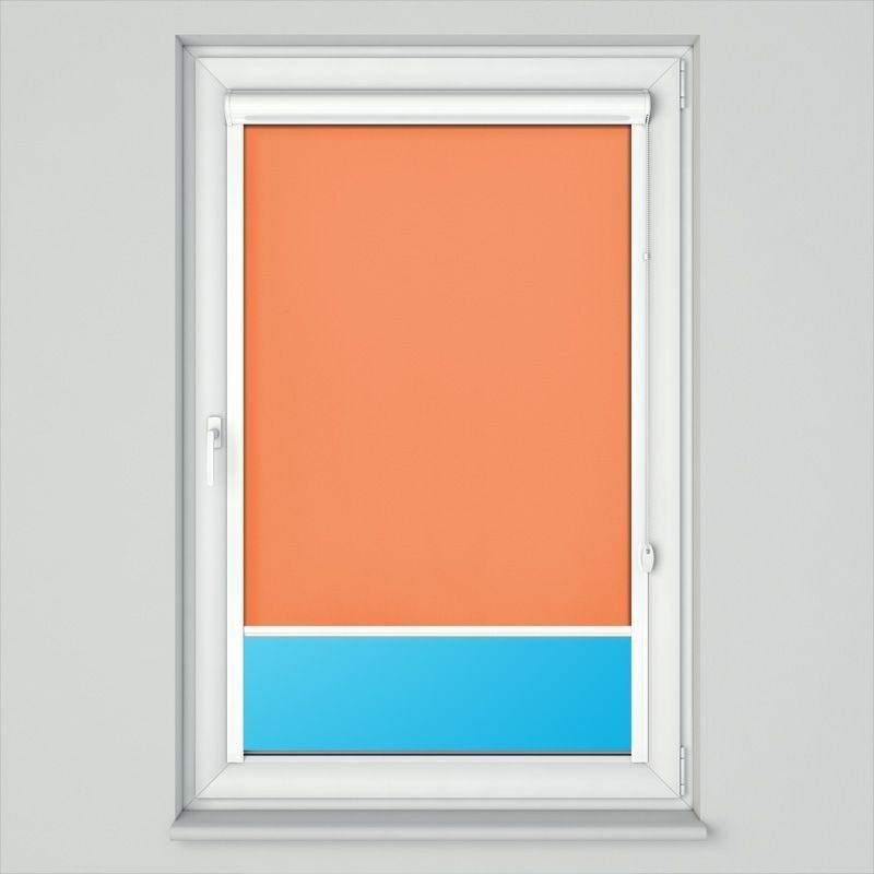 Roleta w kasecie przestrzennej z tkaniną standard jasna czerwień