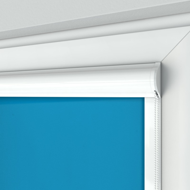 Roleta Standard w kasecie płaskiej niebieska na wymiar
