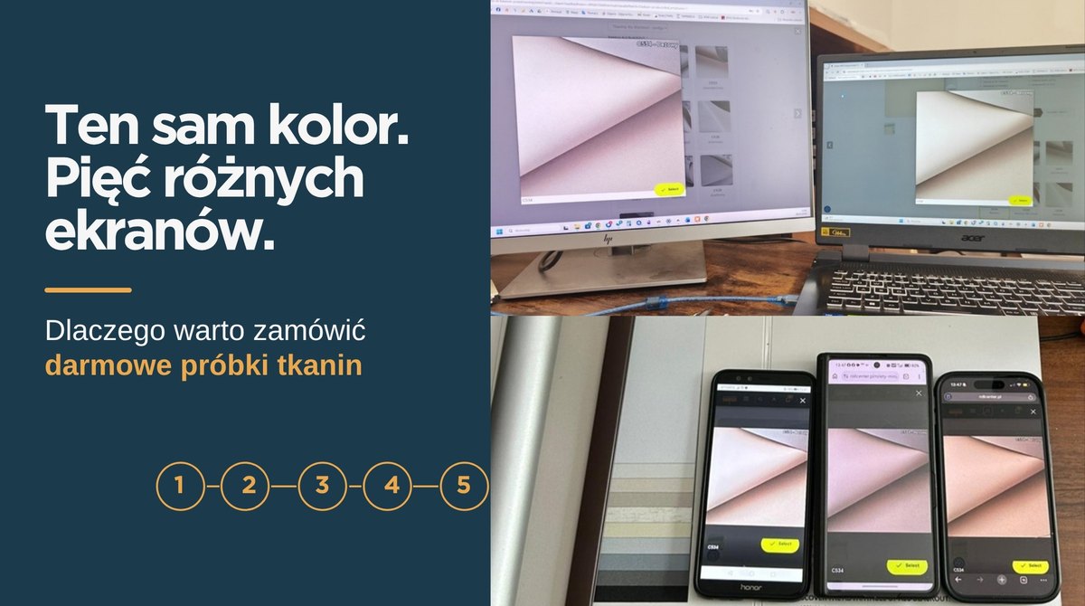 Darmowe próbki tkanin do rolet i plis — dlaczego warto je zamówić przed zakupem?
