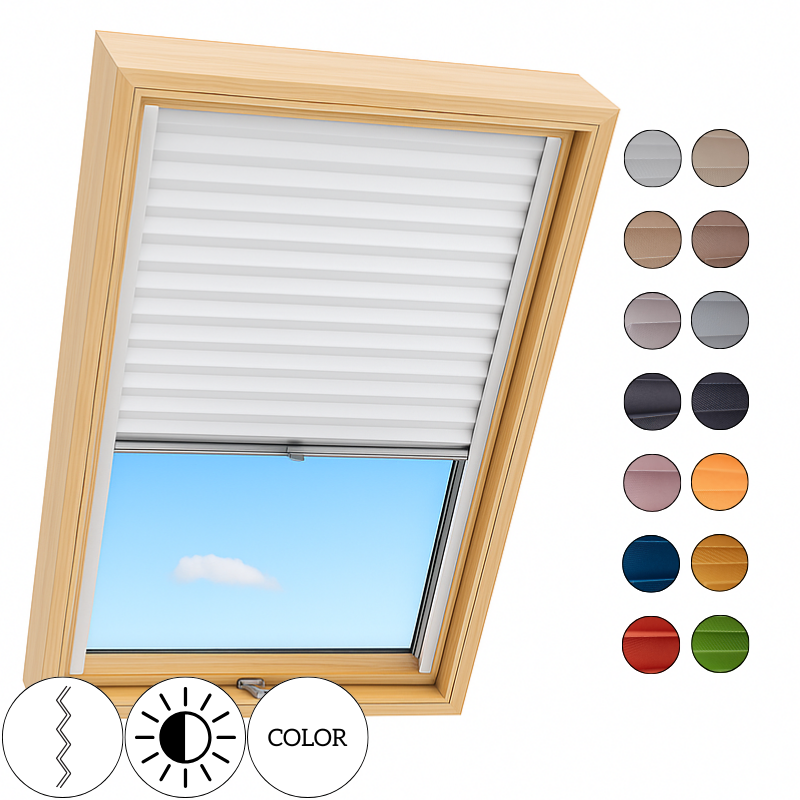 Plisy do okien dachowych